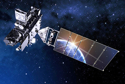 Células solares espaciales aplicadas en satélite