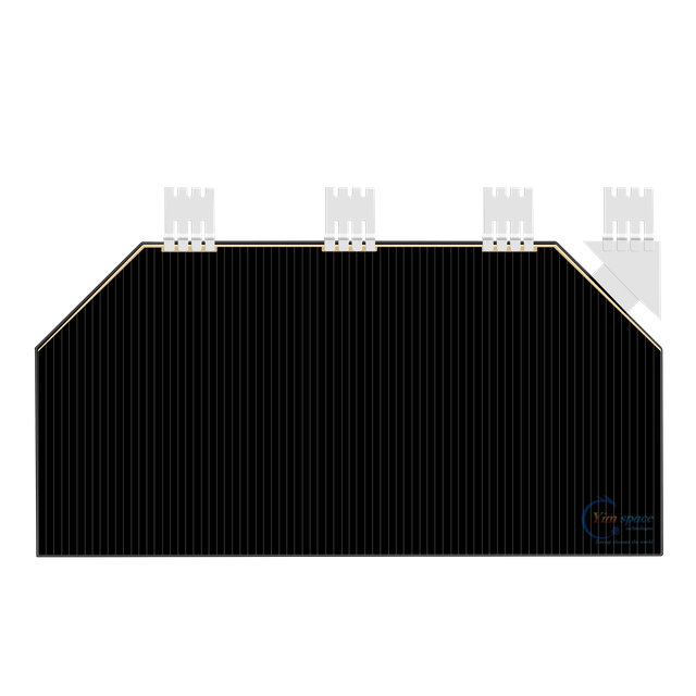 SC-3GA-3 Space Triple Junction GaAs Ensamblaje de celdas solares Ef 30%