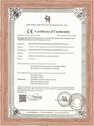 certificado de conformidad